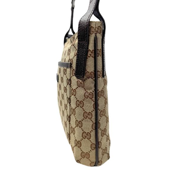 Gucci Bag GG Logo Supreme Guccissima Monogram Leather Crossbody Shoulder Tote - Picture 5 of 12